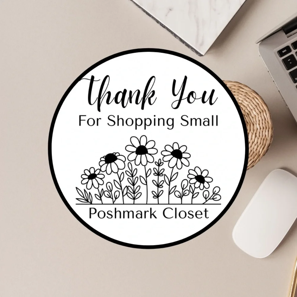 100 Personalized Thank You Poshmark Closet Stickers